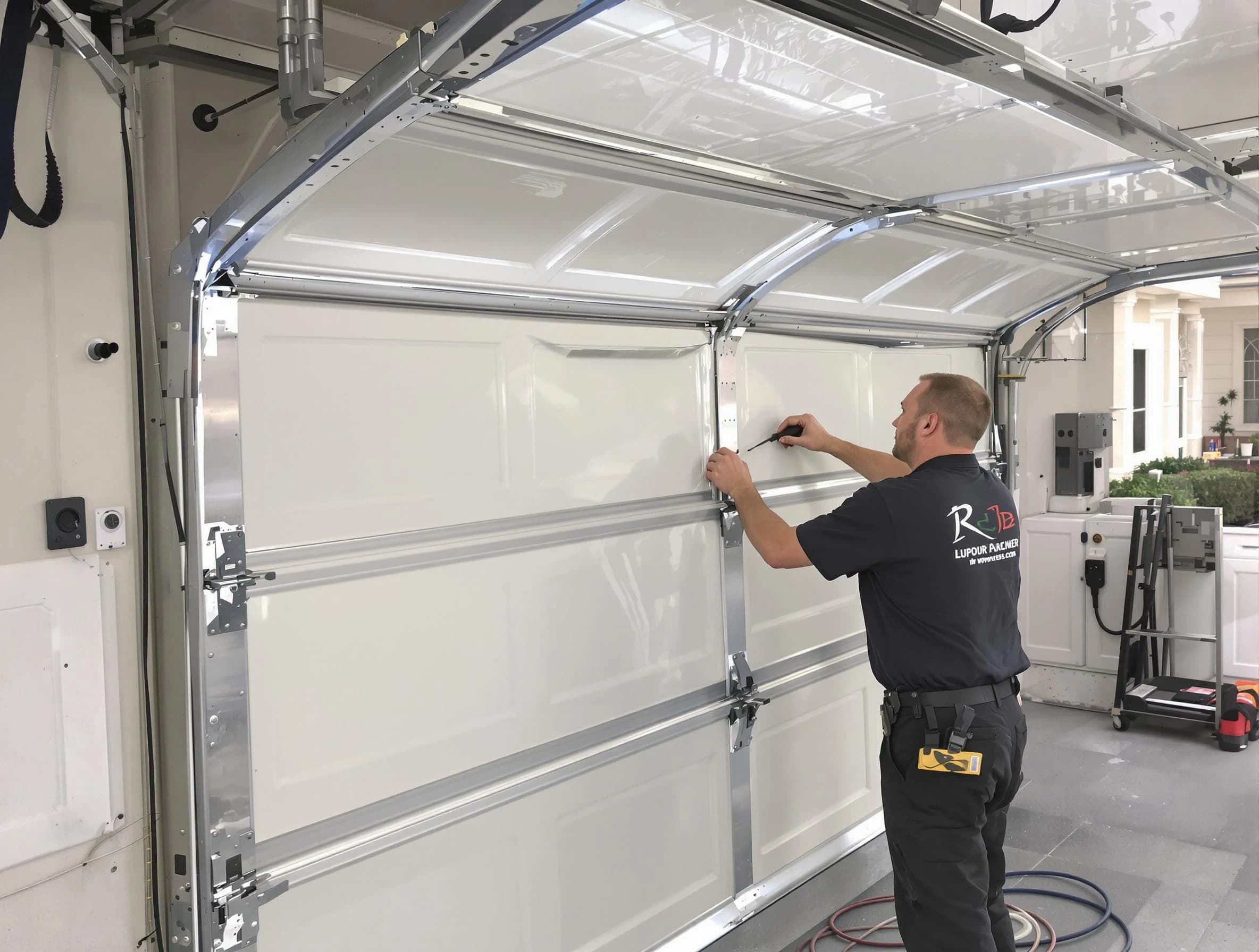 New City Garage Door Repair professional performing panel repair in New City