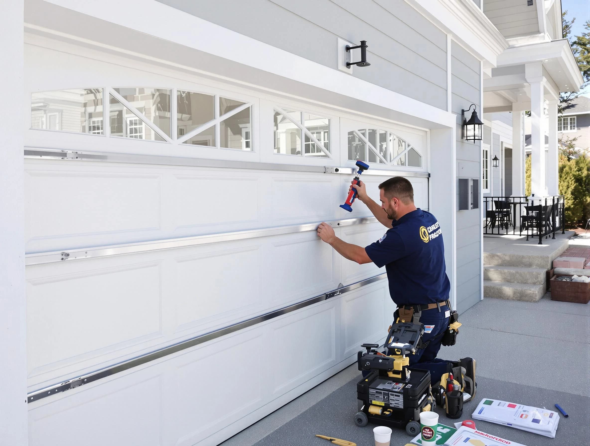 Professional garage door installation by New City Garage Door Repair in New City