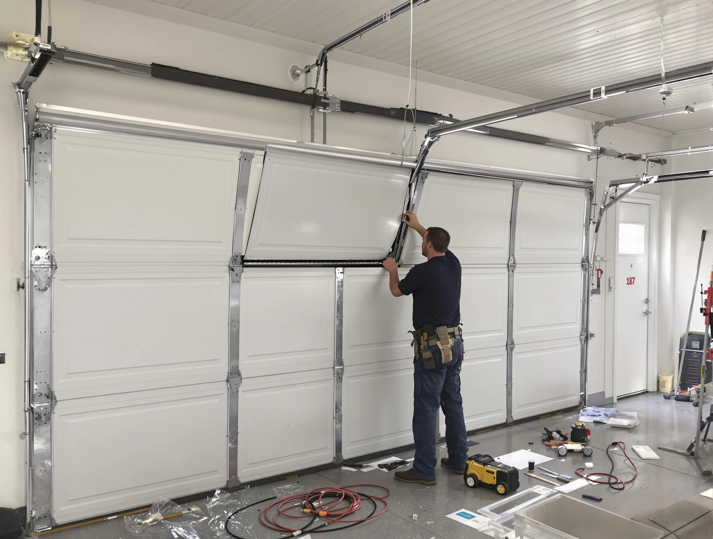 Garage Door Section Replacement in New City