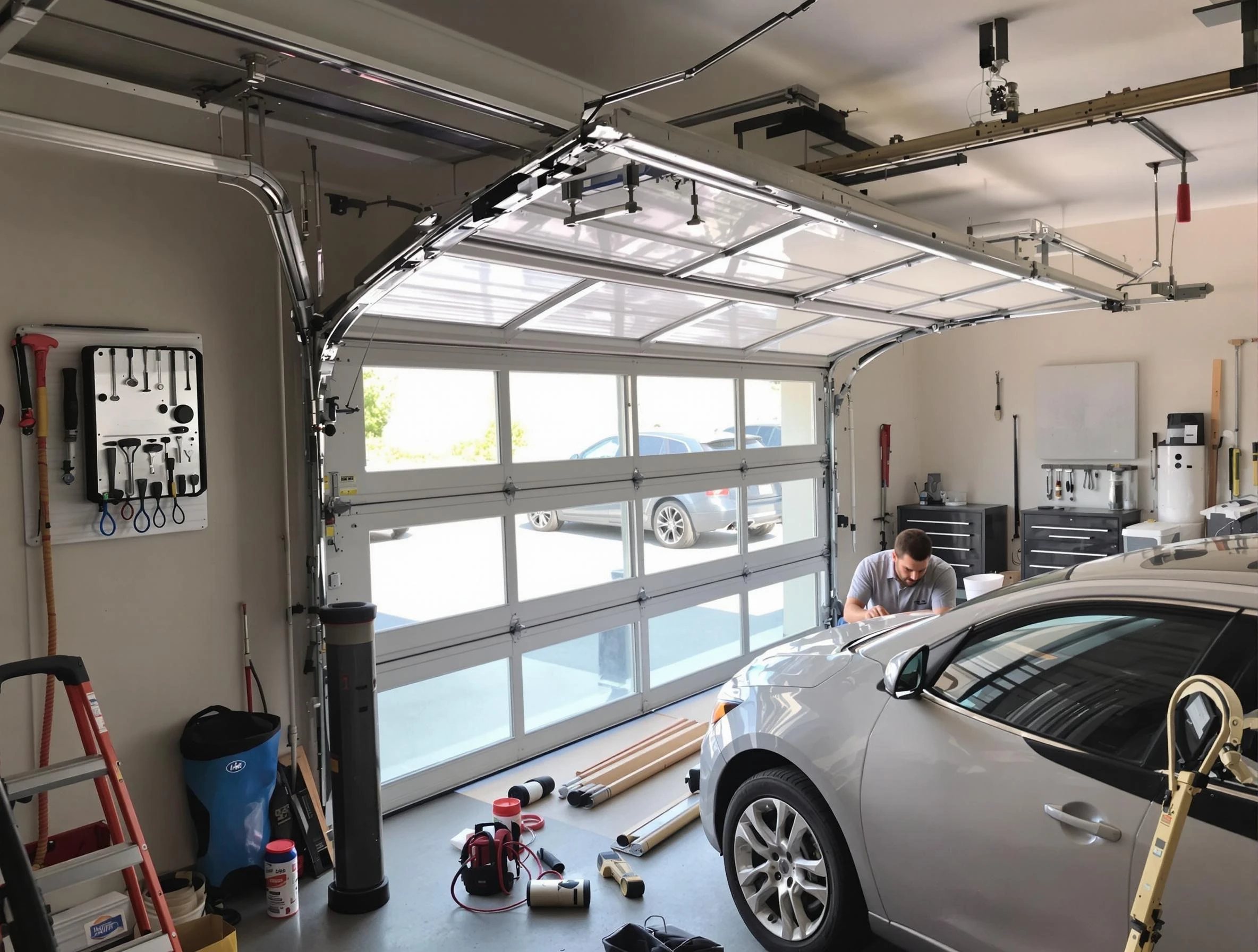 Garage door noise reduction service by New City Garage Door Repair in New City